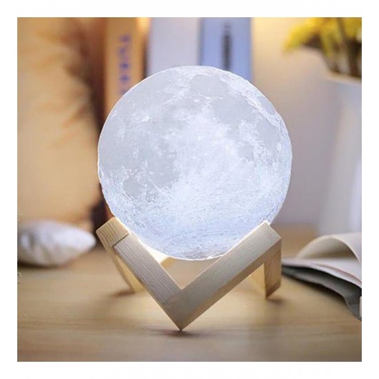  Dekoratif Ayaklı 3D Ay Gece Lambası