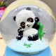 Sevimli Panda Işıklı Müzikli Ve Püskürtmeli Büyük Boy Kar Küresi