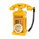 Dekoratif Metal Ahizeli Telefon Kumbara Sarı