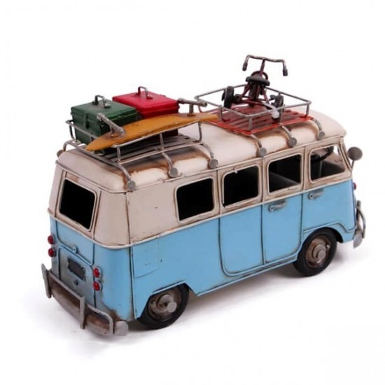 Dekoratif Metal Nostaljik Camper Van Classic  Vosvos Minibüs  E-3548