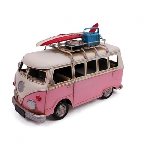 Dekoratif Metal Nostaljik Camper Van Classic Vosvos Minibüs  E-3544