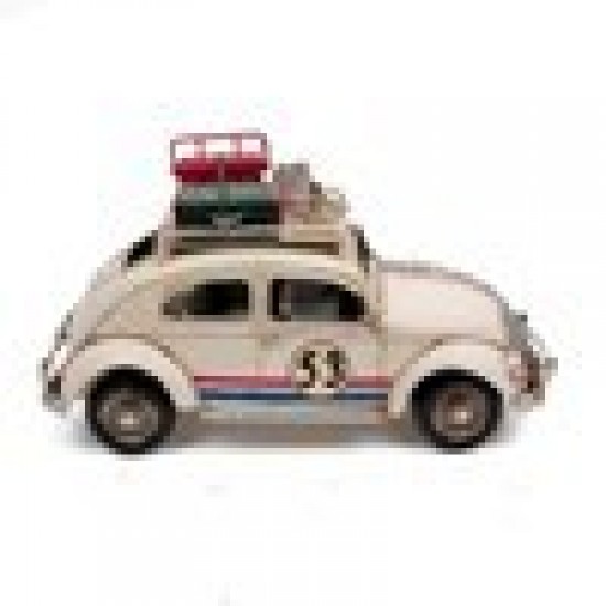 Dekoratif Nostaljik Metal Araba Volkswagen Beetle Classic Vosvos  Dev Boyut  E-5164