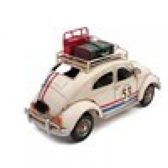 Dekoratif Nostaljik Metal Araba Volkswagen Beetle Classic Vosvos  Dev Boyut  E-5164