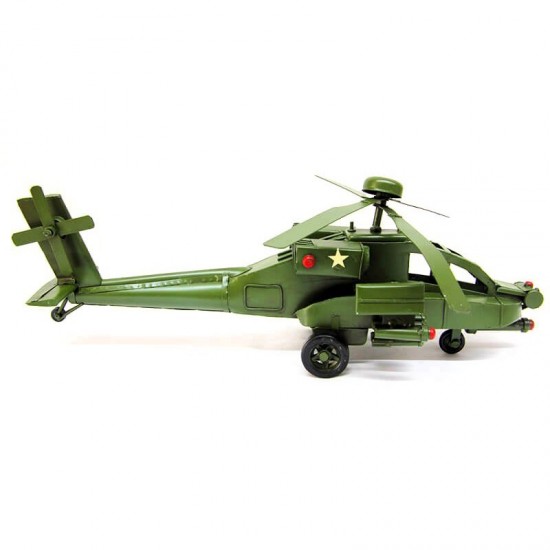 Dekoratif Metal Savaş Helikopter  C0748