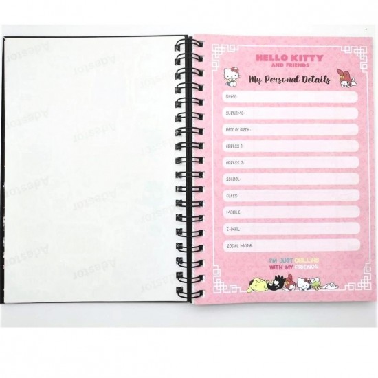 Kuromi Haftalık Planlayıcı Defter My Melody Cinnamoroll  Sticker Ekli Konuşan Ajanda Planlayıcı