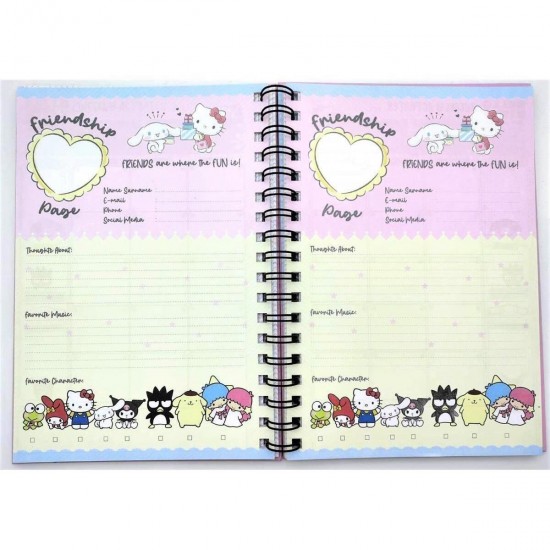 Kuromi Haftalık Planlayıcı Defter My Melody Cinnamoroll  Sticker Ekli Konuşan Ajanda Planlayıcı