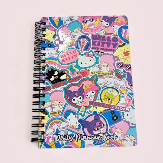 Hello Kıtty Kuromi Haftalık Planlayıcı Defter  Ekli Konuşan Ajanda Planlayıcı