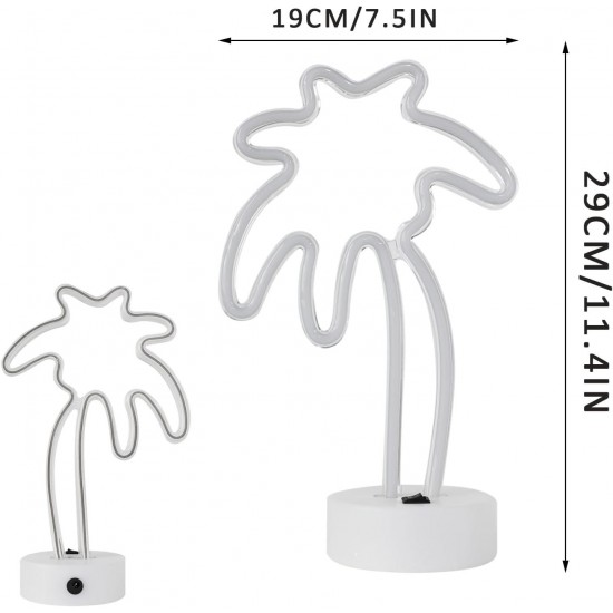 Neon Işık Gece Lambası Ev için Neon Lamba Palmiye Duvar Dekoru
